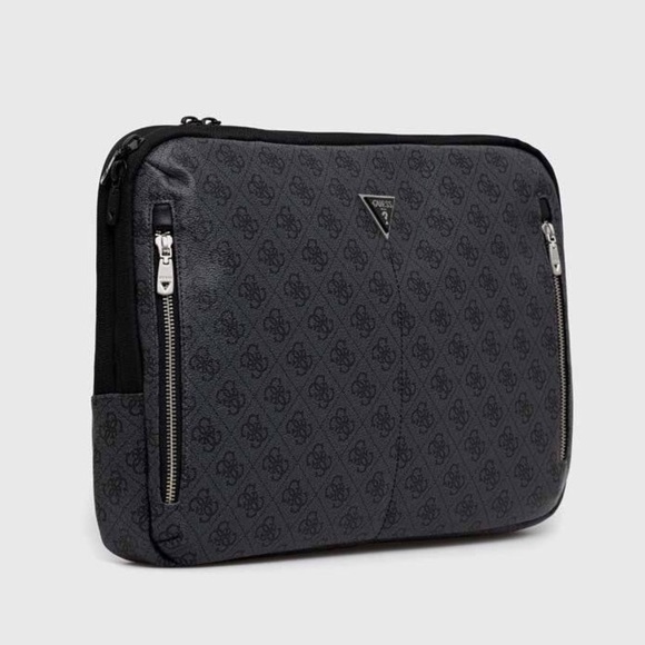 New GUESS Vezzola Smart Briefcase With Pocket - Picture 4 of 13